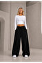 3-Piece Black Gray Navy Blue Wide Leg Sweatpants Summer Casual Wear - 5