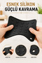 Black Silicone Trivet 16X16Cm Multi-Purpose Pot Pan Coaster Oven Tray Holder Jar Opener Home - 6