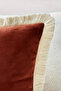 Luxury Velvet 2-Piece Decorative Throw Pillow Cover Red 45X45 cm - 2