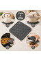 Set of 2 Anthracite Silicone Trivets 16X16Cm Multi-Purpose Pot and Pan Mat Oven Tray Holder - 5