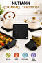 Black Silicone Trivet 16X16Cm Multi-Purpose Pot Pan Coaster Oven Tray Holder Jar Opener Home - 7