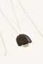 Women's Leather-Look Pendant with Ring Detail I6625Axns - 2