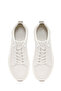 Men's White Lace-Up Leather Sneaker Wm680050Dv - 4