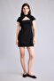 Cut-Out Detailed High Neck Short Sleeve Mini Dress I8827Ax26Au - 4