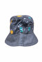 Space-Themed Gray Bucket Hat for Kids - Fun Fisherman Hat with Sun Protection