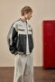 Oversize College Collar Bomber Embroidery Detailed Zippered Faux Leather Coat with Inner Pockets H2179Ax26Au - 4