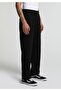 Regular Fit Mid Waist Straight Men's Black Sweatpants - 4