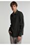 Regular Fit Shirt Neck Plain Men's Green Long Sleeve Shirt