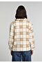 Regular Fit Zippered Lined Women's Beige Jacket - 2