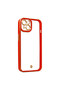 iPhone 14 Plus Compatible Case Liva Lens Silicone - Red - 4