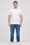 Men Regular Fit Brand Logo Short Sleeve Polo Shirt, White - 2