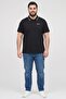 Men Regular Fit Brand Logo Short Sleeve Polo Shirt, Black - 2
