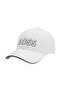 Men's Logo Adjustable Buckle White Hat