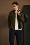 Moner Men's Slim Shirt Jacket Regular Fit Brown - 3
