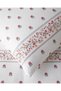 Floral Lines Cotton Single Bed Sheet Duvet Cover Set 160X220 cm Pink - Green - 4