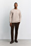 Men's Stone Crew Neck Injection Printed 3 Thread Raised Sweatshirt A62Y1291 - 6