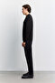Men's Black Crew Neck Injection Printed 3 Thread Raised Sweatshirt A62Y1291 - 3