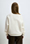 Ander Women's Knitted Sweatshirt Off-White - 6