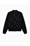 Men's Regular Fit Velvet Logo Printed Long Sleeve Soft Cotton Zippered Black1 Sweatshirt