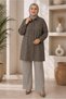 Shirt Collar Jacquard Tunic 21045 - 2