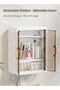 Minimalist Wall-Mounted Foldable Storage Cabinet with Bottom Hooks - 2