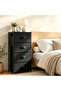 4-Tier Fabric Storage Cabinet, 45 x 30 x 90 cm, Freestanding Dresser with 4 Drawers - 3