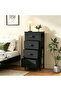 4-Tier Fabric Storage Cabinet, 45 x 30 x 90 cm, Freestanding Dresser with 4 Drawers - 2