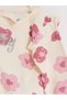 Ecru Floral Baby Girl Sweatshirt and Leggings - 8