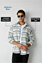 Long Sleeve Regular Fit Plaid Wool Flannel Lumberjack Winter Shirt