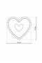 Concrete Ashtray with Lid, Heart-Shaped Decorative Ash Tray - 8