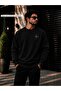 Men's Minimal Star & Compass Printed Cycling Round Neck Casual Sweatshirt