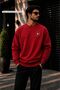 Men's Minimal Star & Compass Printed Cycling Round Neck Casual Sweatshirt