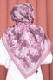 Premium Floral Patterned Shawl Series Dried Rose - 3