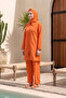 Modest Swimwear - Orange - Plain - 4