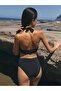 Halter Neck Bikini Black - 4