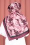 Premium Floral Patterned Shawl Series Claret Red - 3