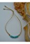 Turquoise Stone Bracelet - Multicolor - - 2
