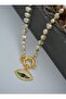 Pearl Necklace - Gold Color - - 3