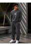 Men's Explore More Mountain Printed Crew Neck Regular Fit Men's Tracksuit Set /Straight Leg Bottom