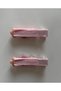Pack of 2 Pink Color Floral Crocodile Teeth Buckles for Girls - 3