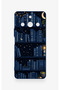 Realme 11 Pro Compatible Night-Themed Bookshelf Patterned Silicone Case - 2