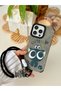 iPhone 14 Promax Compatible Plated Charm Cat Design Silicone Case - 2