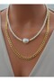 Necklace - Gold Color - - 2