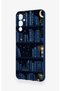 Tecno Pova Neo 4 Compatible Night-Themed Bookshelf Patterned Silicone Case - 4