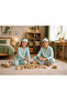 Girls and Boys Striped Cotton Long Sleeve Buttoned Pajama Set - 4