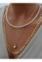 Necklace - Gold Color -