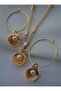 Jewelry set - gold color - - 4