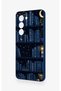 Oppo A5 5g Compatible Night-Themed Bookshelf Patterned Silicone Case - 4