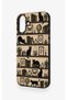 iPhone 16 Plus Compatible Vintage Black Cat Pattern Silicone Case - 2