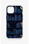 حافظة سيليكون بنمط رف الكتب ذات طابع ليلي متوافقة مع iPhone 14 - 2